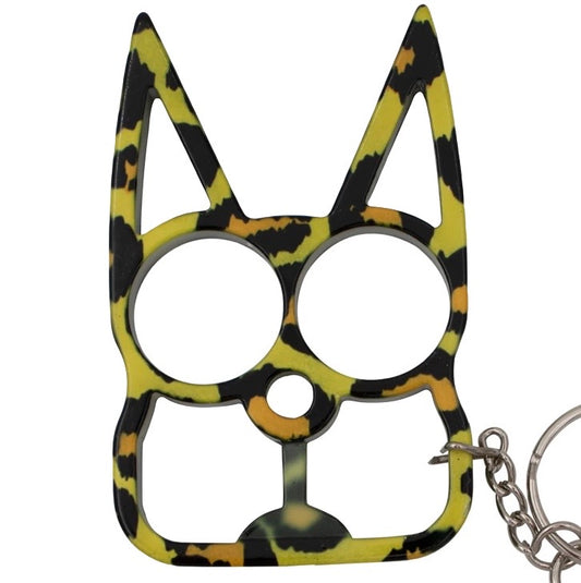 Cat Self Defense Keychain Leopard Print